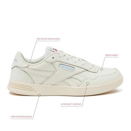 Reebok Court Advance Womens Sneakers - Casual Fashion White Sneakers for Women, Tennis Women's Shoes Size 5 to 11