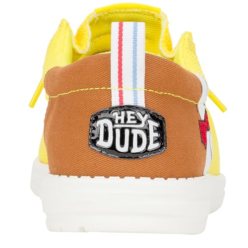 HEYDUDE X Spongebob, Men's Slip-on Loafers, Comfortable & Light-Weight