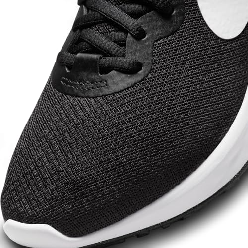 Nike Women's W Revolution 6 Nn Sneaker, Black White Dk Smoke Grey Cool Grey, 6.5