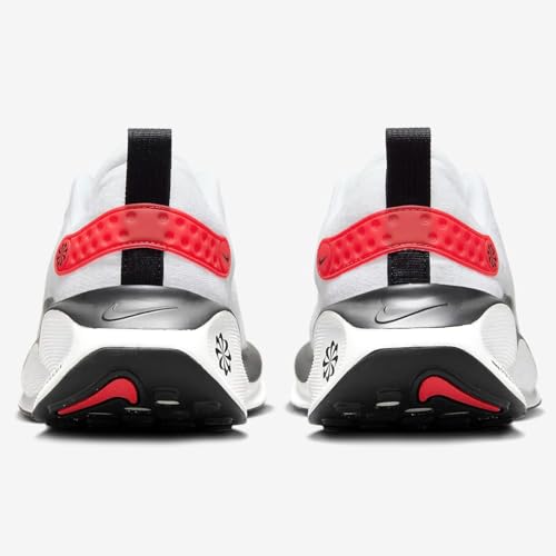 Nike InfinityRN 4 Men's Road Running Shoes (DR2665-100, White/Platinum Tint/Light Crimson/V) Size 9