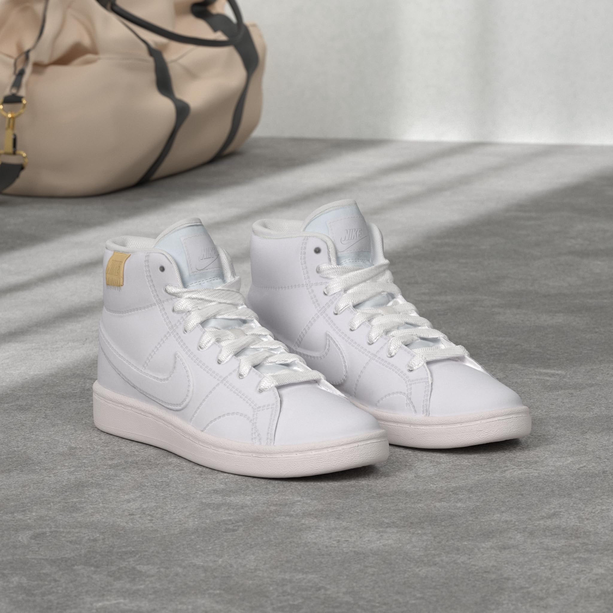 Nike W Court Royale 2 Mid, Women's Sneakers, white, 6.5 AU