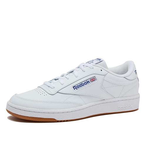 Reebok Men's Club C 85 Tennis Shoes, Casual Fashion White Sneakers