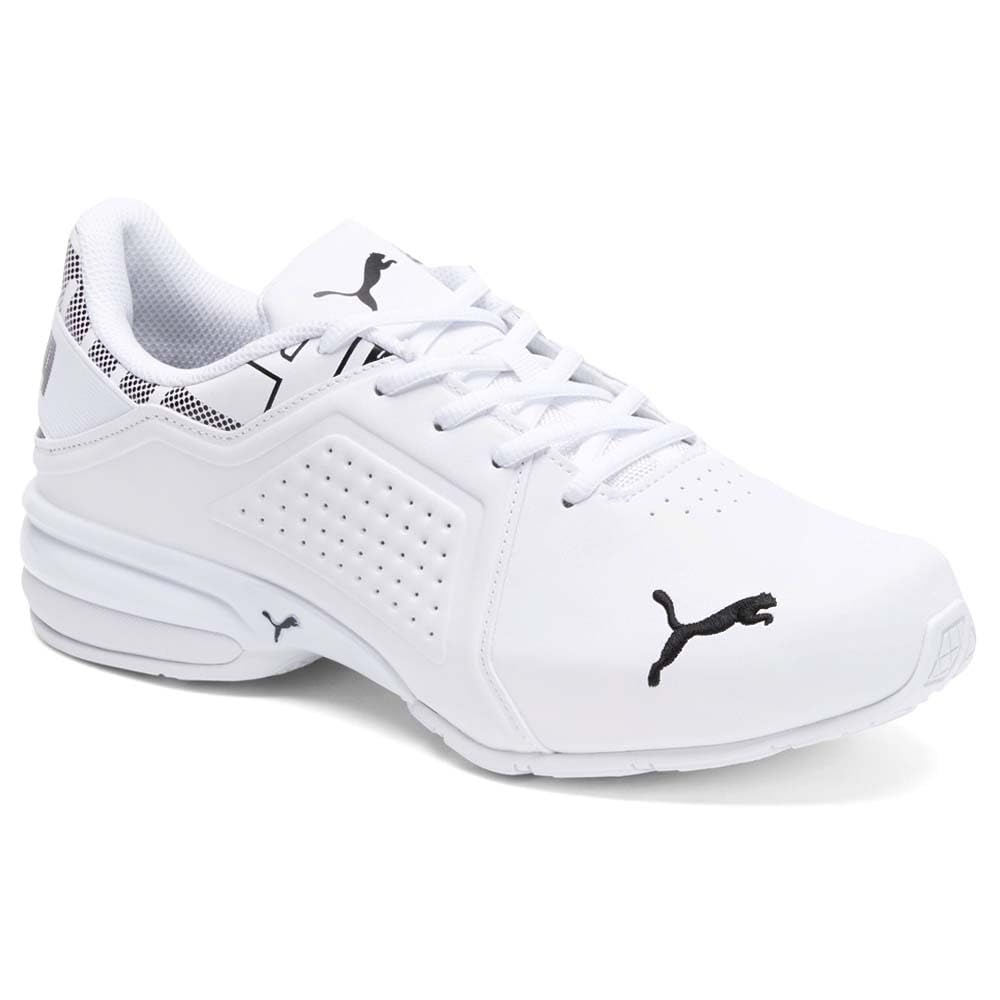 PUMA Mens Viz Runner Repeat Wide Running Sneakers Shoes - White - Size 11 M