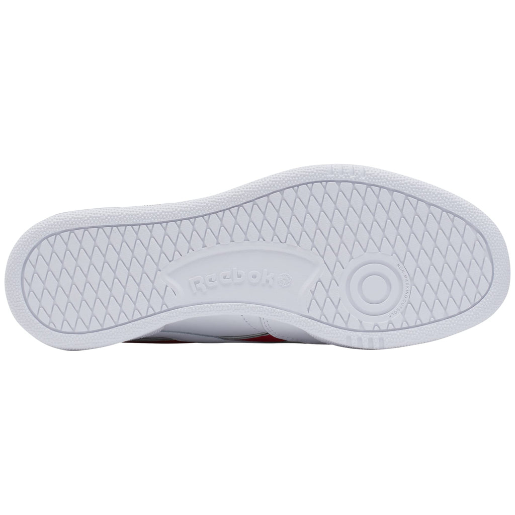 Reebok Men's Club C Revenge Shoes, White/Vector Red/Black, 12