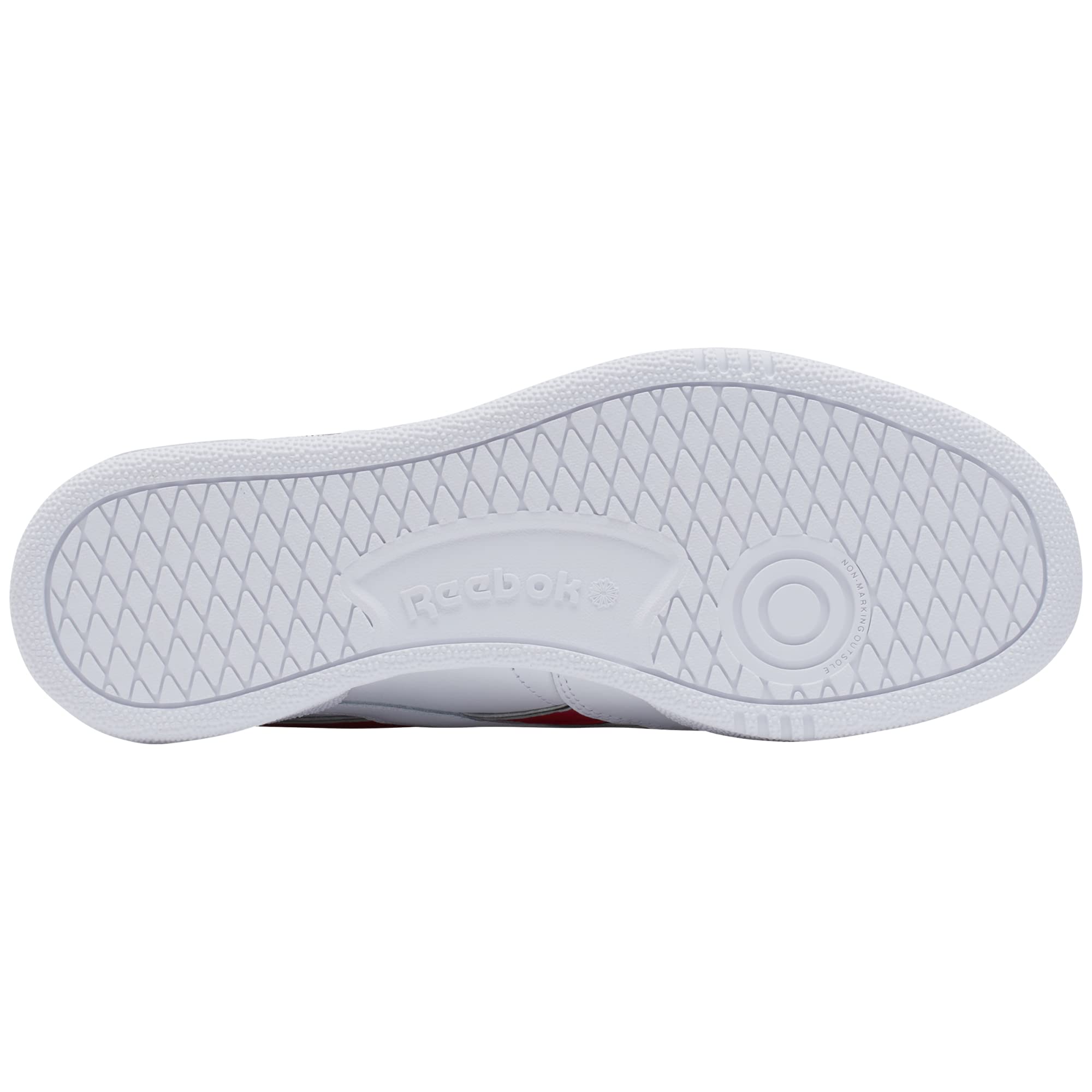 Reebok Men's Club C Revenge Shoes, White/Vector Red/Black, 12
