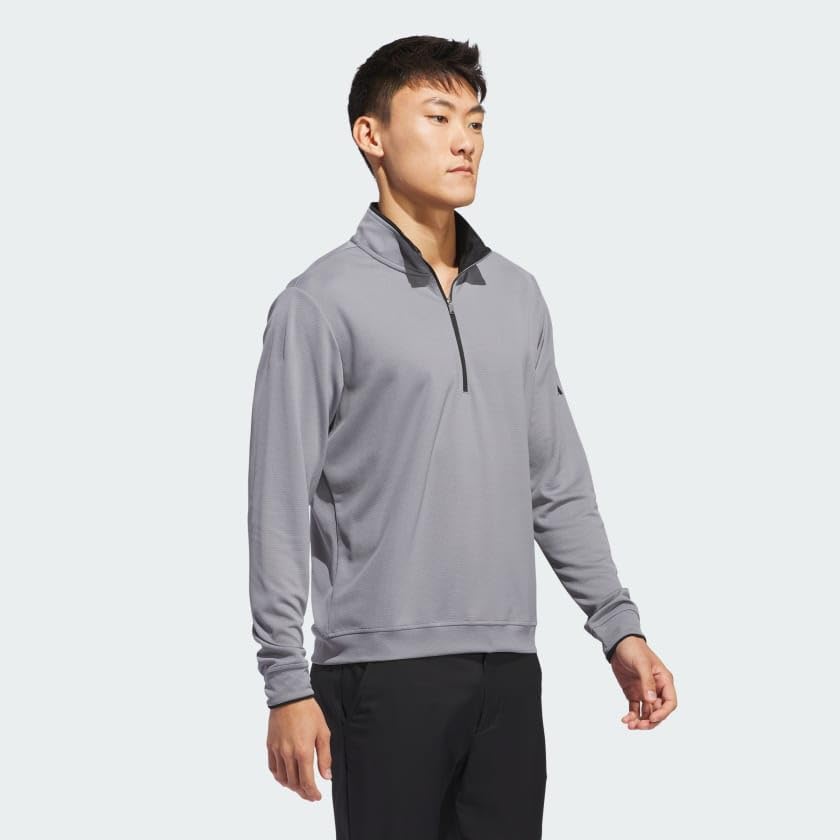 adidas mens Lightweight Half-zip Top