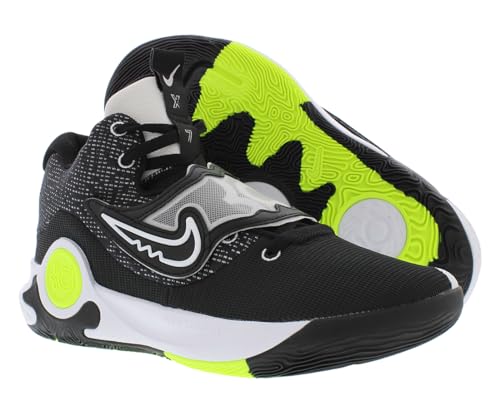NIKE Men's Basketball Shoe, Black, White, (Black/White-Volt), 11.5, Black White Black White Volt, 13 AU