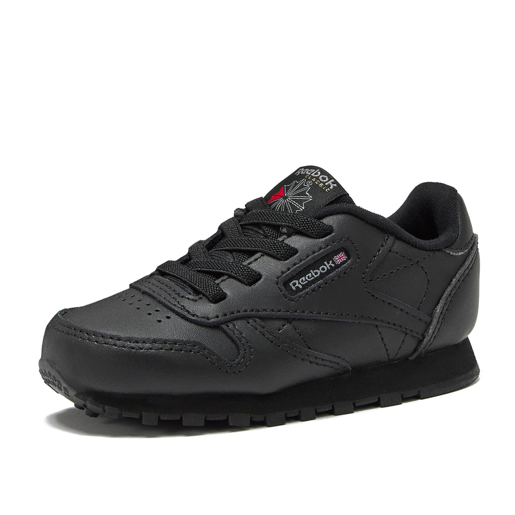 Reebok Classic Leather Girls & Boys Shoes for Kids, Toddler, Little Kid or Big Kid Sneakers, Black, 5 Toddler