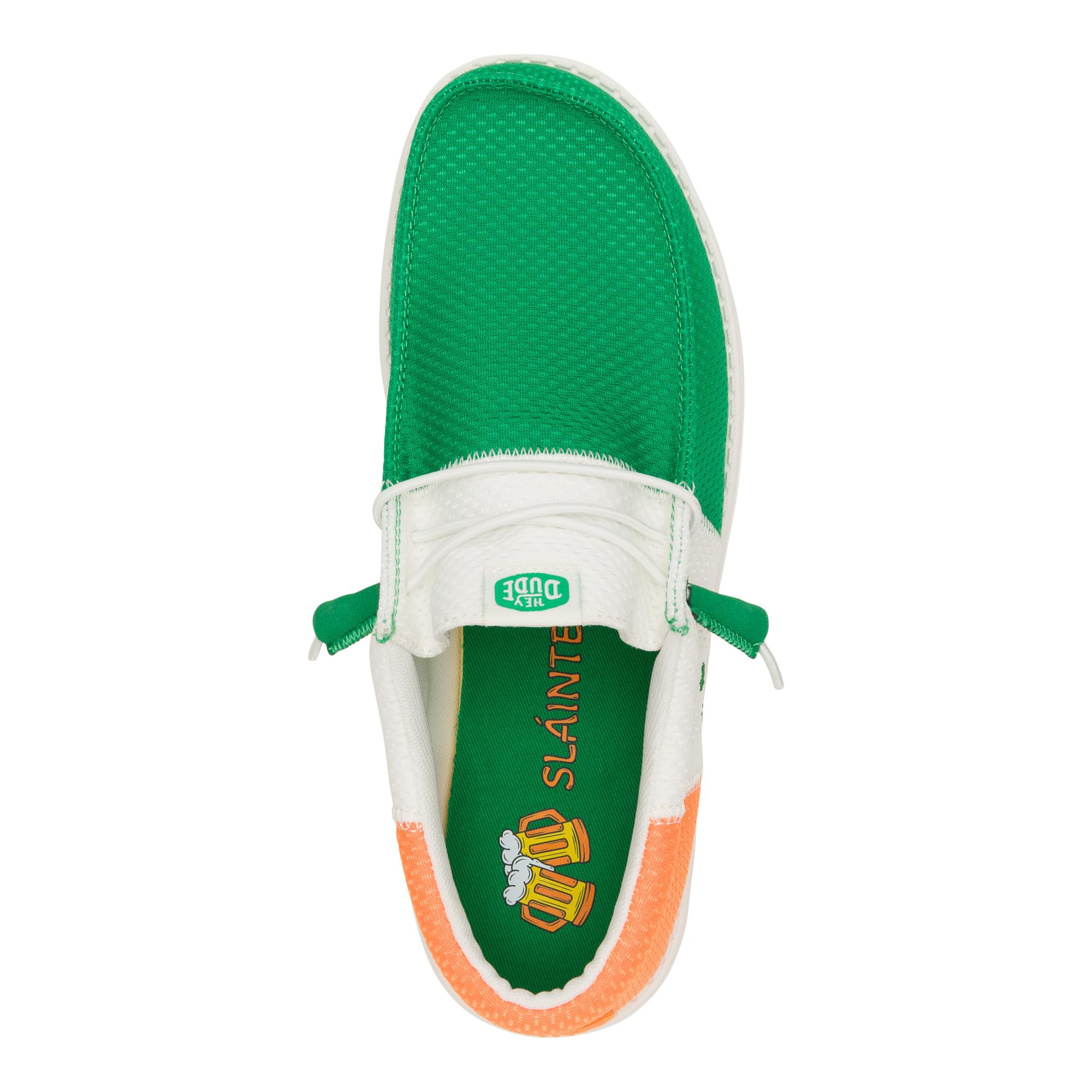 HEYDUDE Wally Tri Irish Flag, Men’s Shoes, Men's Slip-on Loafers, Comfortable & Light-Weight