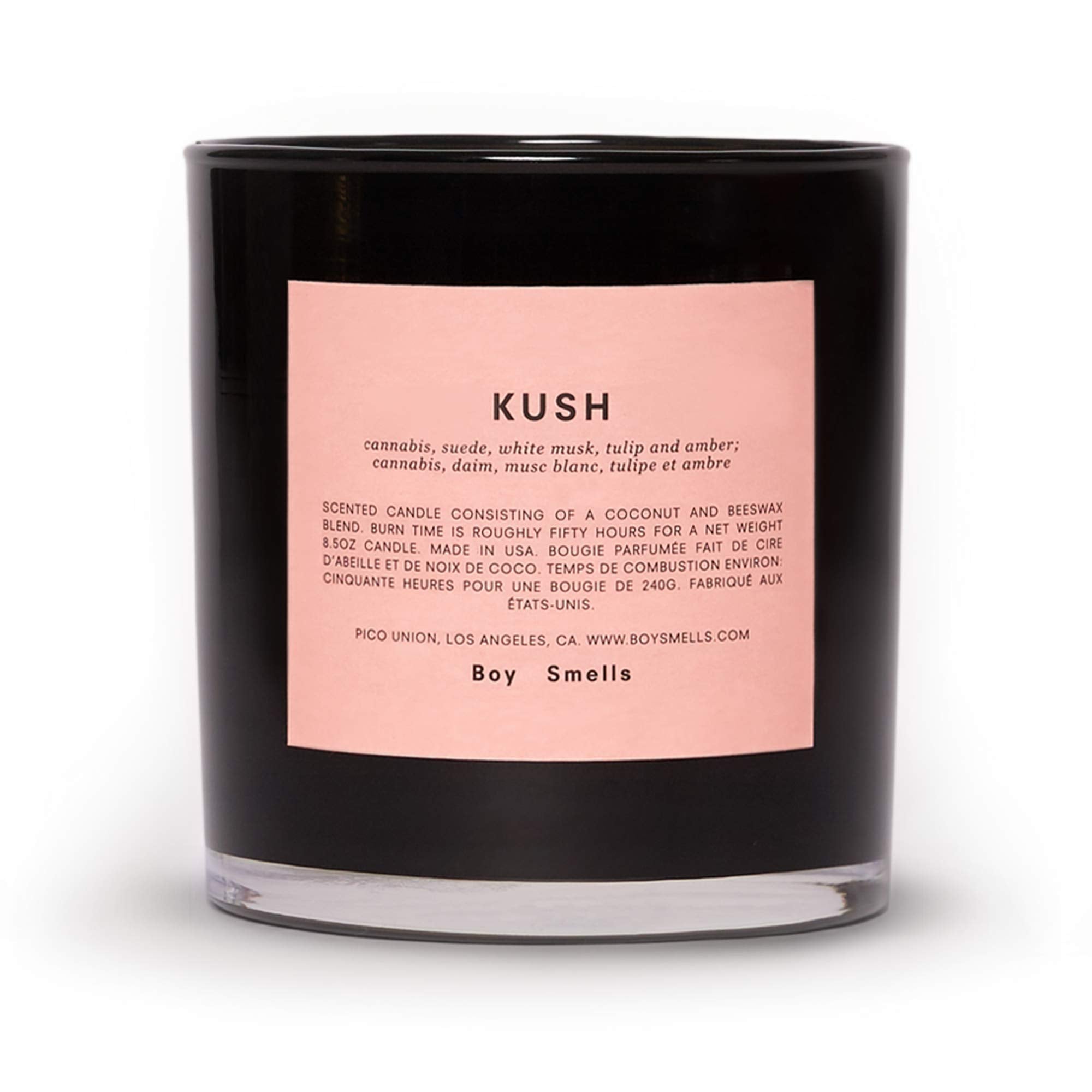 Kush Boy Smells Candle | 50 Hour Long Burning | All Natural Coconut & Beeswax | Luxury Scented Candle for Home (8.5 oz)