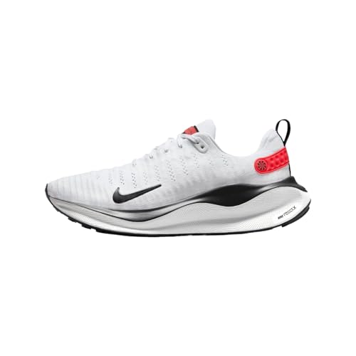Nike InfinityRN 4 Men's Road Running Shoes (DR2665-100, White/Platinum Tint/Light Crimson/V) Size 9