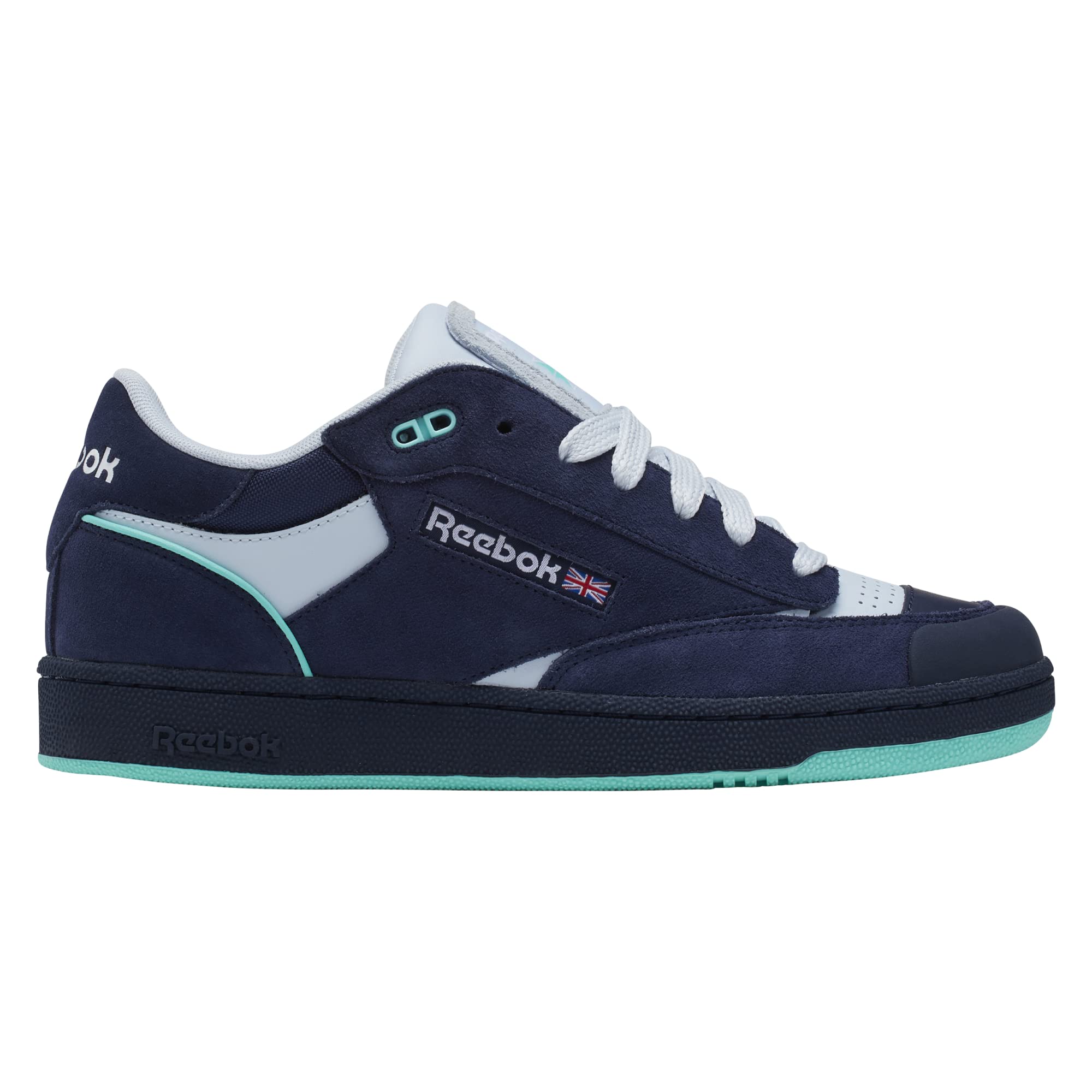 Reebok Unisex Club C Bulc Shoes, Vector Navy/Feel Good Blue/Cyber Mint, 11