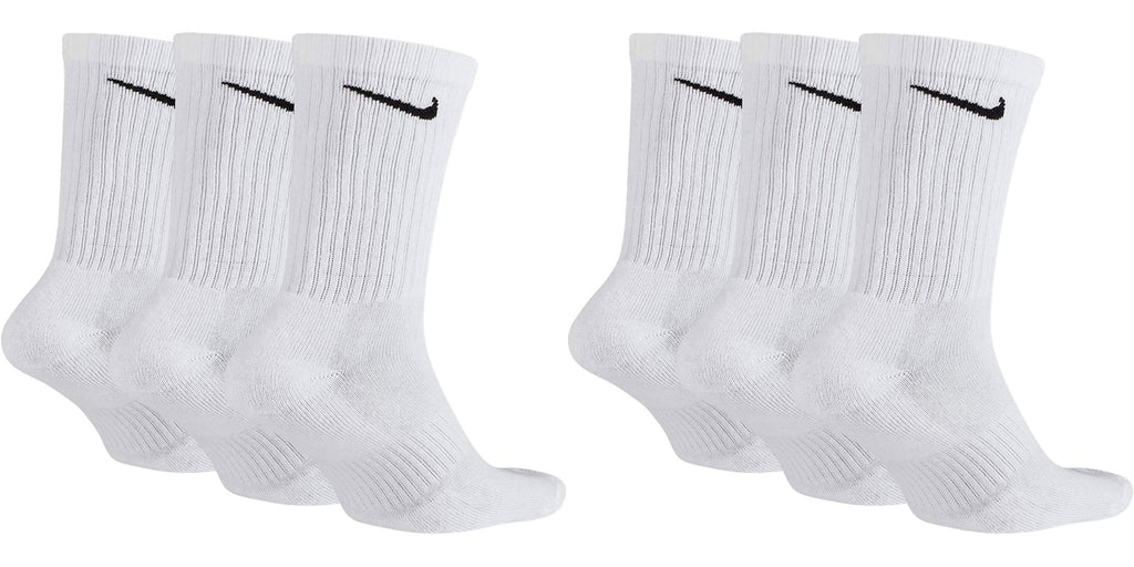 Nike Unisex Training Socks Everyday Cushioned Crew Socks SX7664 6 Pairs