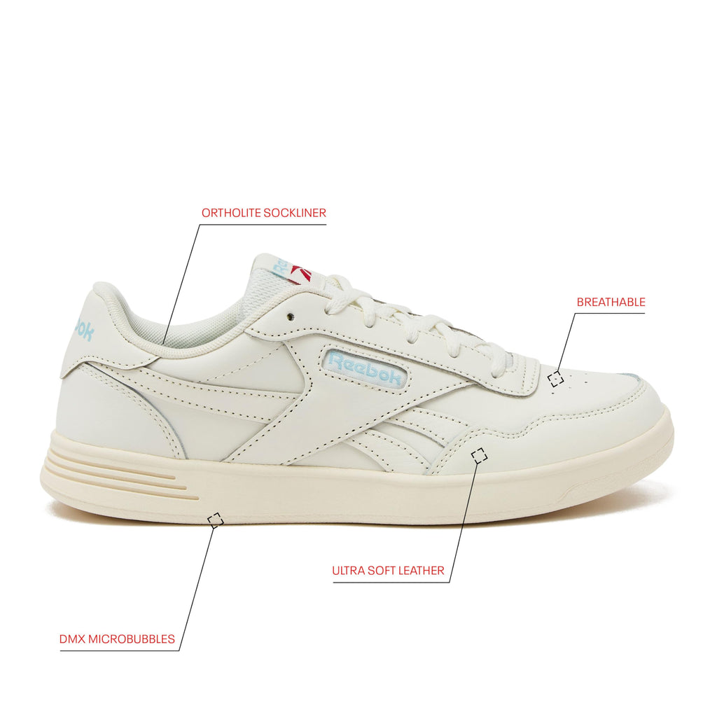 Reebok Court Advance Womens Sneakers - Casual Fashion White Sneakers for Women, Tennis Women's Shoes Size 5 to 11