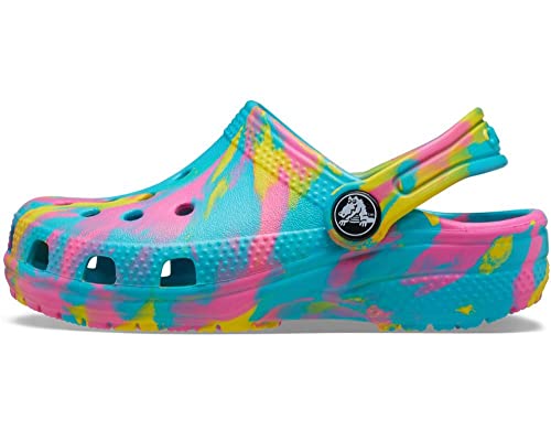 Crocs Kids' Classic Marbled Tie-Dye Clogs