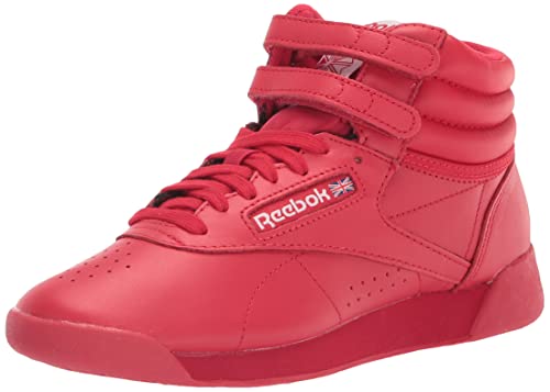 Reebok Women's Freestyle Hi High Top Sneaker, Vector Red/White, 5 Women