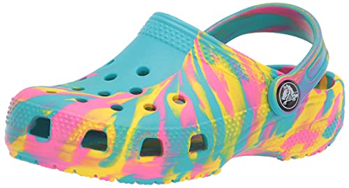 Crocs Kids' Classic Marbled Tie-Dye Clogs