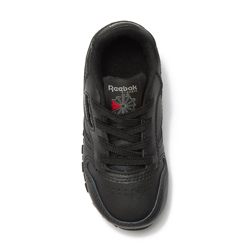 Reebok Classic Leather Girls & Boys Shoes for Kids, Toddler, Little Kid or Big Kid Sneakers, Black, 4 Toddler