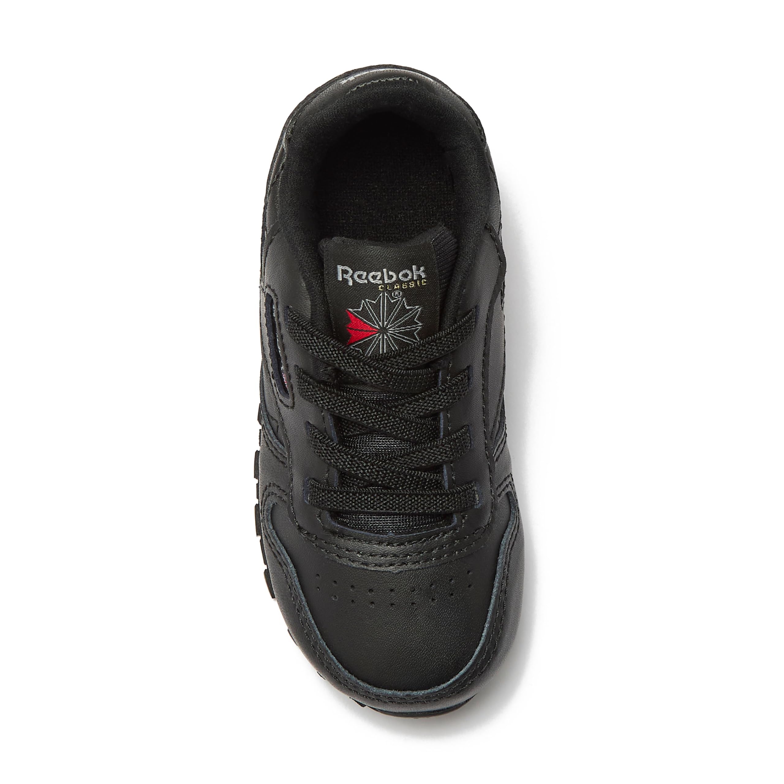 Reebok Classic Leather Girls & Boys Shoes for Kids, Toddler, Little Kid or Big Kid Sneakers, Black, 4 Toddler