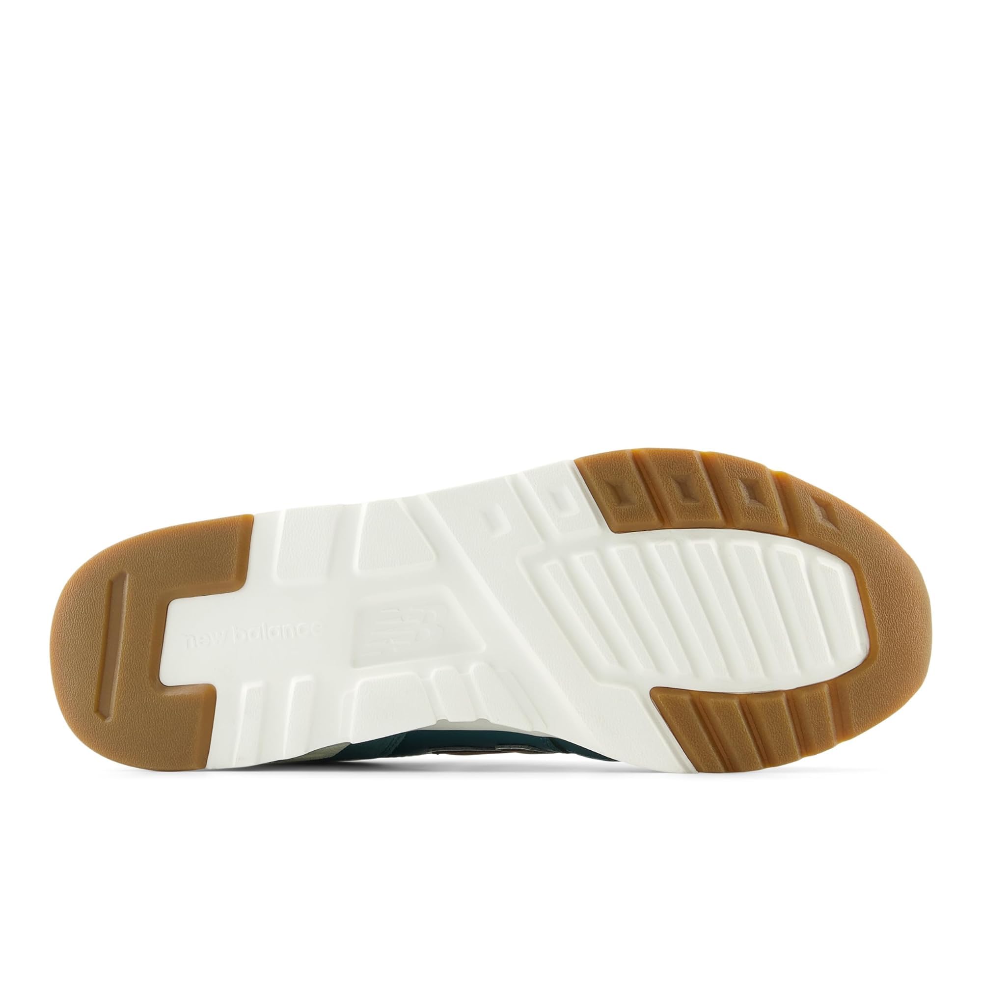 New Balance Men's 997h V1 Sneaker, Sea Salt/New Spruce/Walnut, 9.5