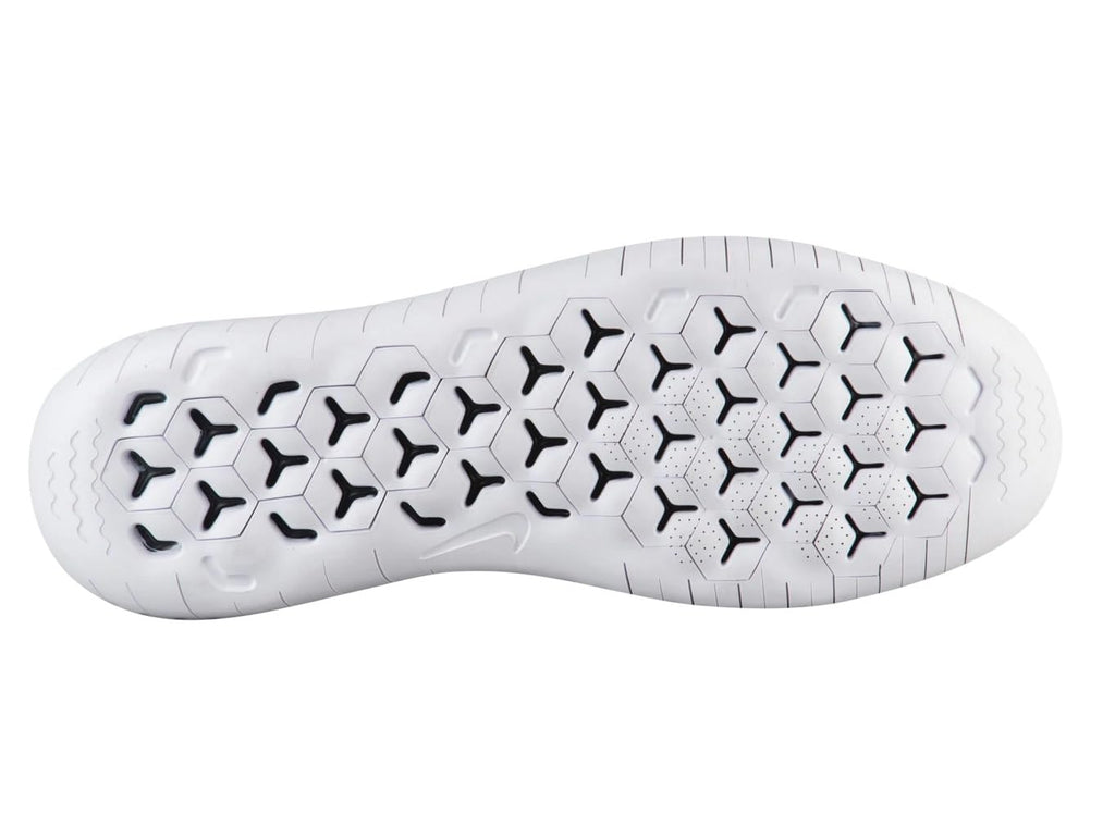 Nike Men's Free Run Flyknit 2018 Running Shoes, White White Black 101, 10