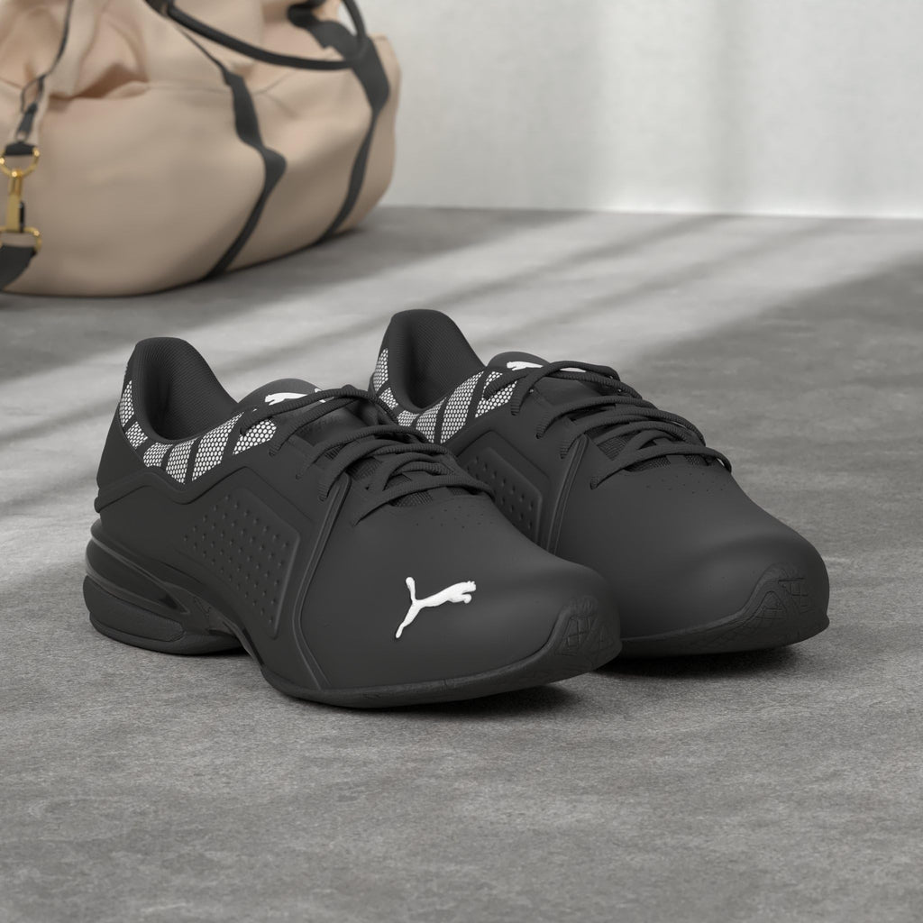 PUMA Mens Viz Runner Repeat Running Sneakers Shoes - Black - Size 13 M