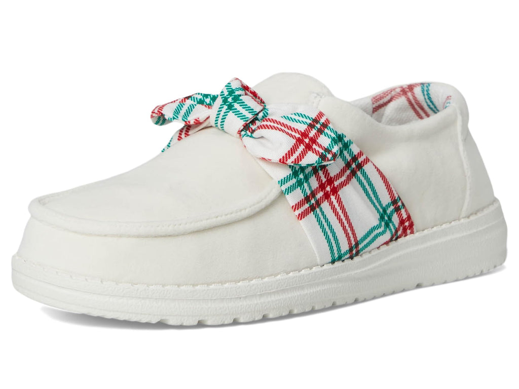 HEYDUDE Women's Wendy Bow Tartan Plaid Loafer