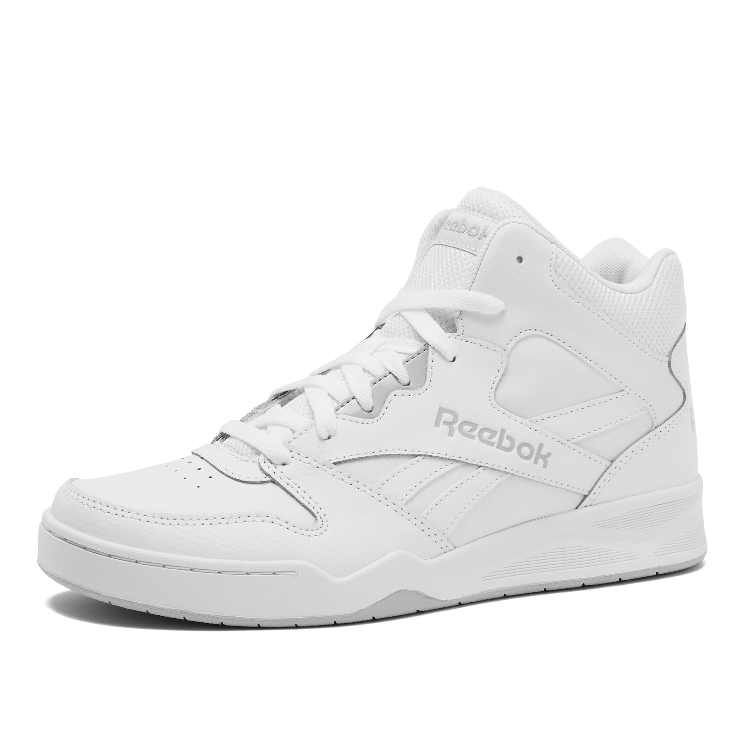 Reebok Men's Royal BB4500 Hi2 High Top Sneakers for Men, White/Light Solid Grey, 13 Extra Wide