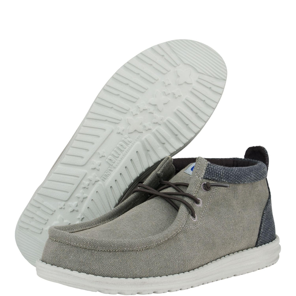 HEYDUDE Men's Wally Mid Stretch, Pull on Boots, Comfortable & Light-Weight