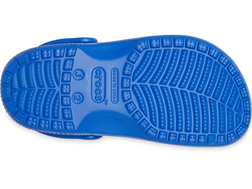 Crocs Unisex-Child Classic Clogs, Blue Bolt, 12 Little Kid