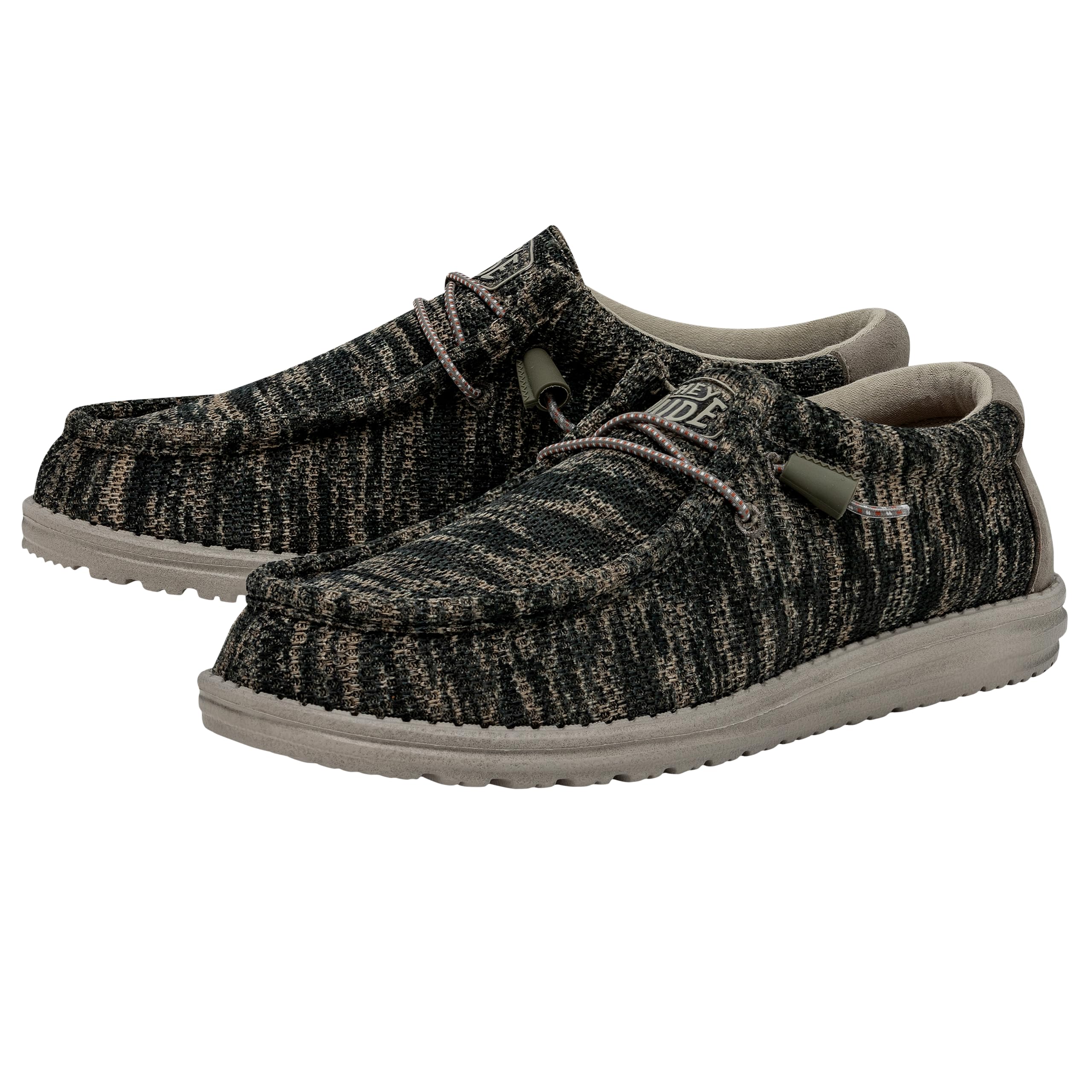 HEYDUDE Men's Wally Washed Camo | Men's Shoes | Men Slip-on Loafers | Comfortable & Light-Weight