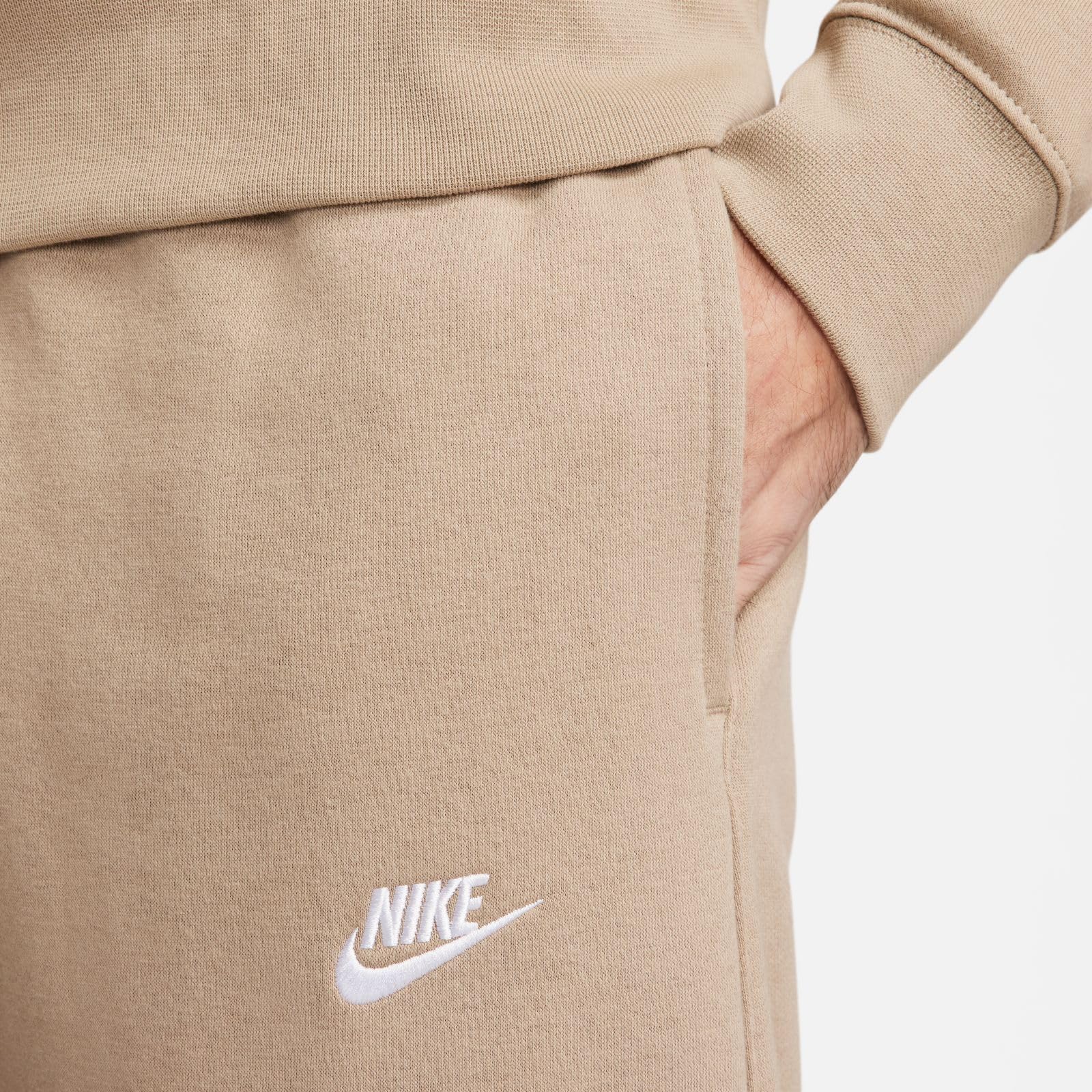 Nike Mens Jogger Solid Sweatpants Tan S