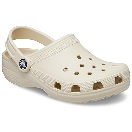 Crocs Kids Classic Clog (Toddler) - Clogs for Kids - Synthetic Upper - Ventilation Holes - Round Toe Bone 7 Toddler M