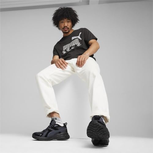 PUMA Men's Hypnotic Leather Shoes, Black-Strong Gray, 10.5