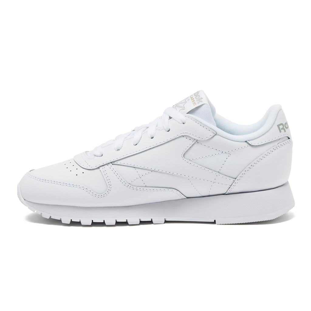 Reebok Classic Leather Sneakers for Men, Footwear White/Footwear White/Pure Grey3, 18.5