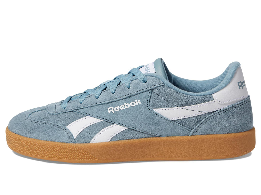 Reebok Unisex Smash Edge Sneaker, Soft Slate/White/Gum, 12 Women/10.5 Men