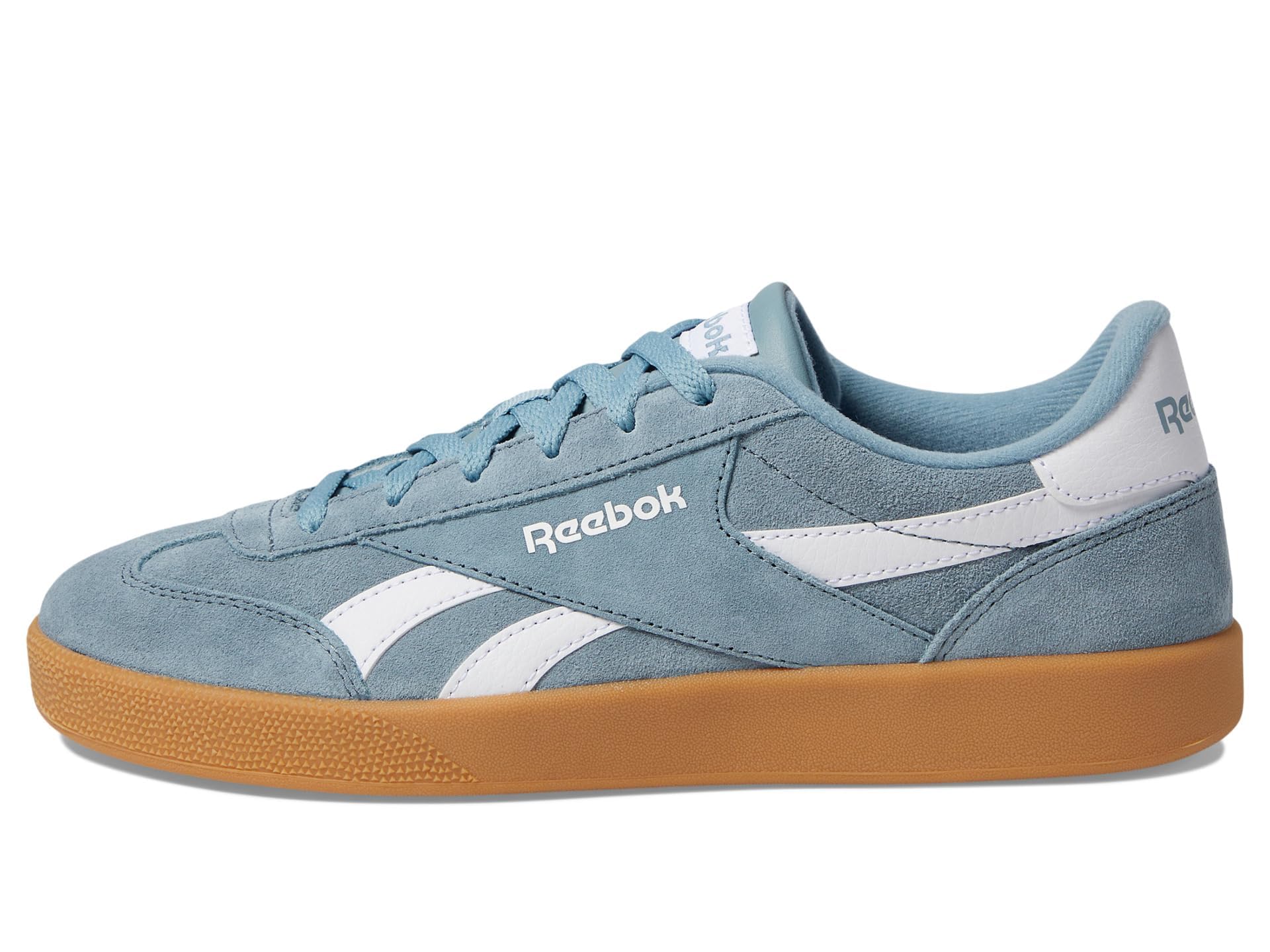 Reebok Unisex Smash Edge Sneaker, Soft Slate/White/Gum, 12 Women/10.5 Men
