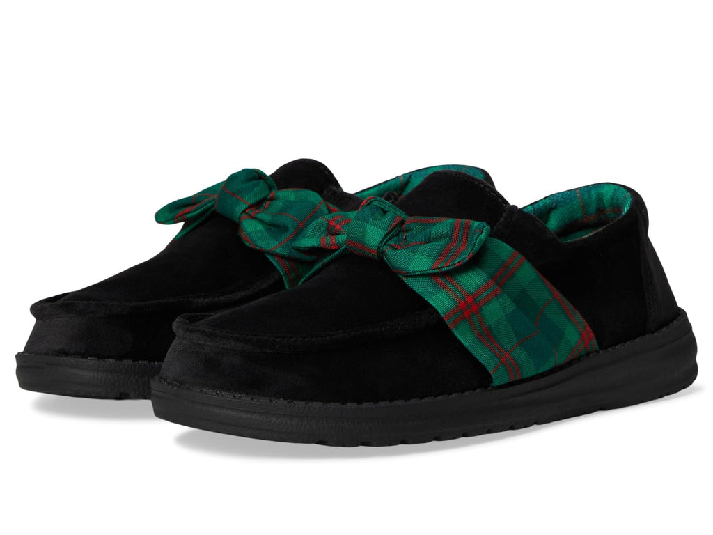 HEYDUDE Women's Wendy Bow Tartan Plaid Loafer