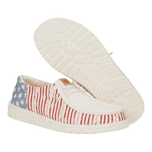 HEYDUDE Women's Wendy Americana/Patriotic Loafer