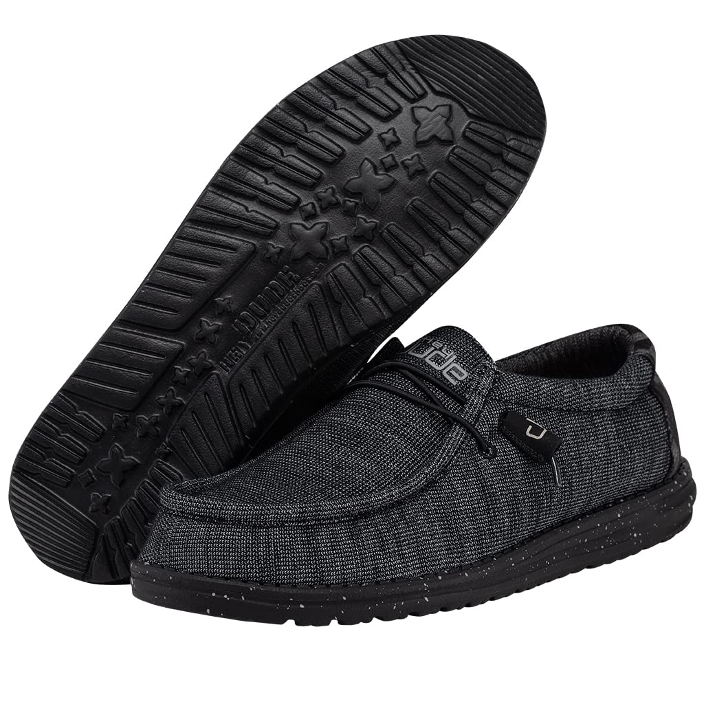 Hey Dude Men's Wally Stretch | Men's Loafers | Comfortable & Light-Weight