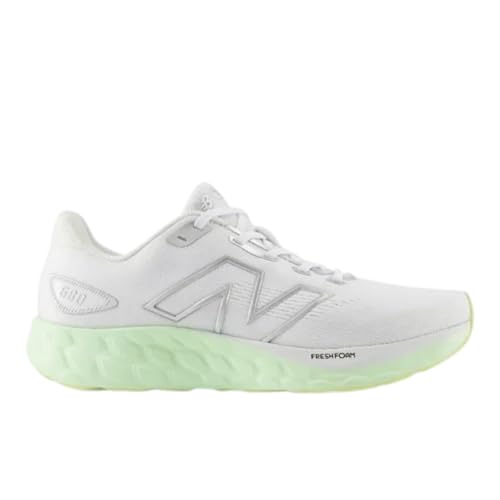 New Balance Women's Fresh Foam 680 V8 Running Shoe, White/Reflection/Melon Water, 11