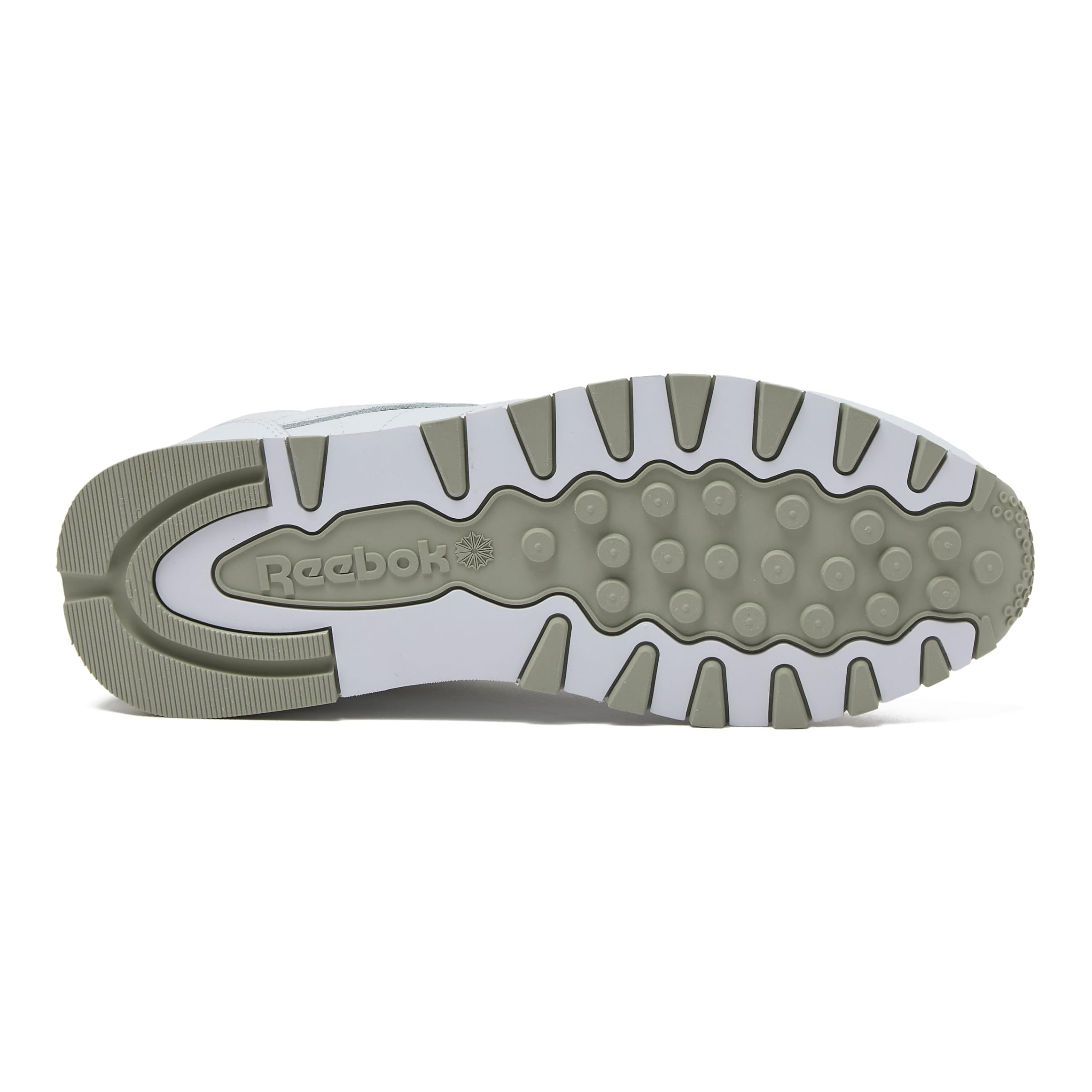 Reebok Classic Leather Sneakers for Men - Black or White Tennis Mens Shoes, Footwear White/Pure Grey3/Pure Grey, 6