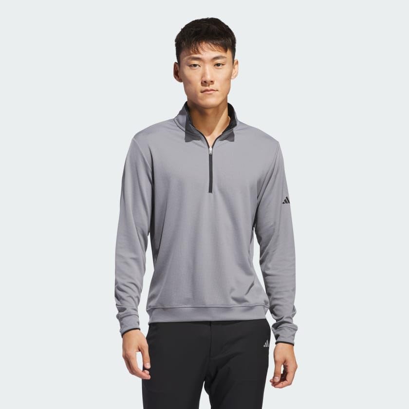 adidas mens Lightweight Half-zip Top