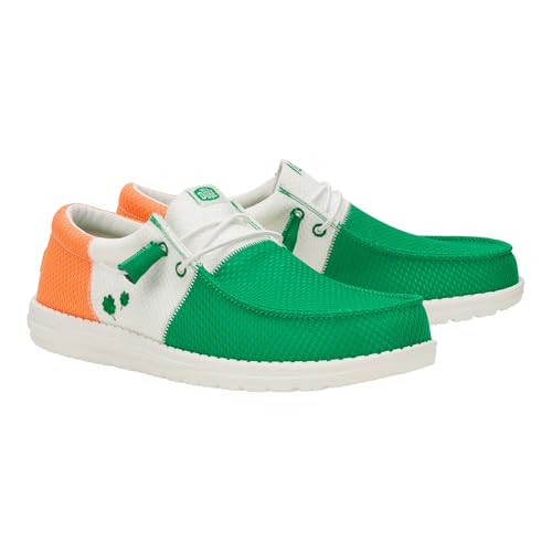 HEYDUDE Wally Tri Irish Flag, Men’s Shoes, Men's Slip-on Loafers, Comfortable & Light-Weight