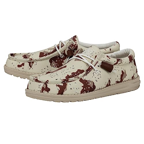 Hey Dude Men's Wally Camo | Men's Loafers | Men's Slip On Shoes | Comfortable & Light-Weight