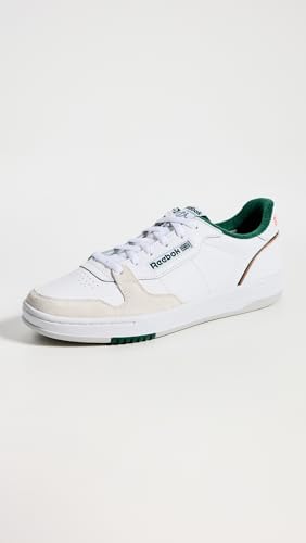 Reebok Unisex Phase Court Sneaker, White/White/Dark Green, 14.5 Women/13 Men
