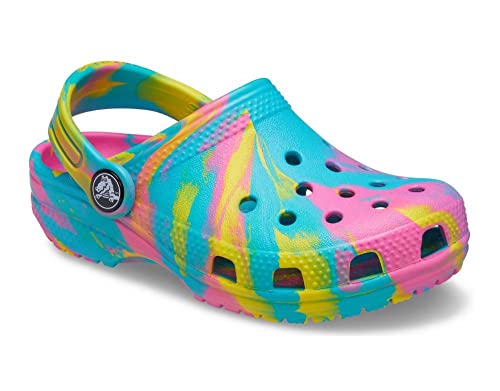 Crocs Kids' Classic Marbled Tie-Dye Clogs