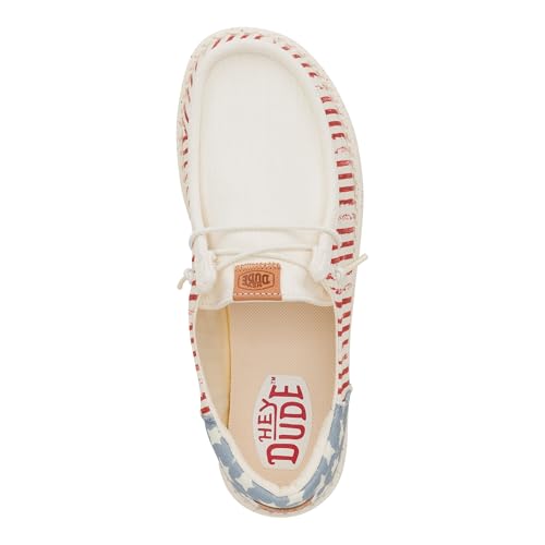 HEYDUDE Women's Wendy Americana/Patriotic Loafer