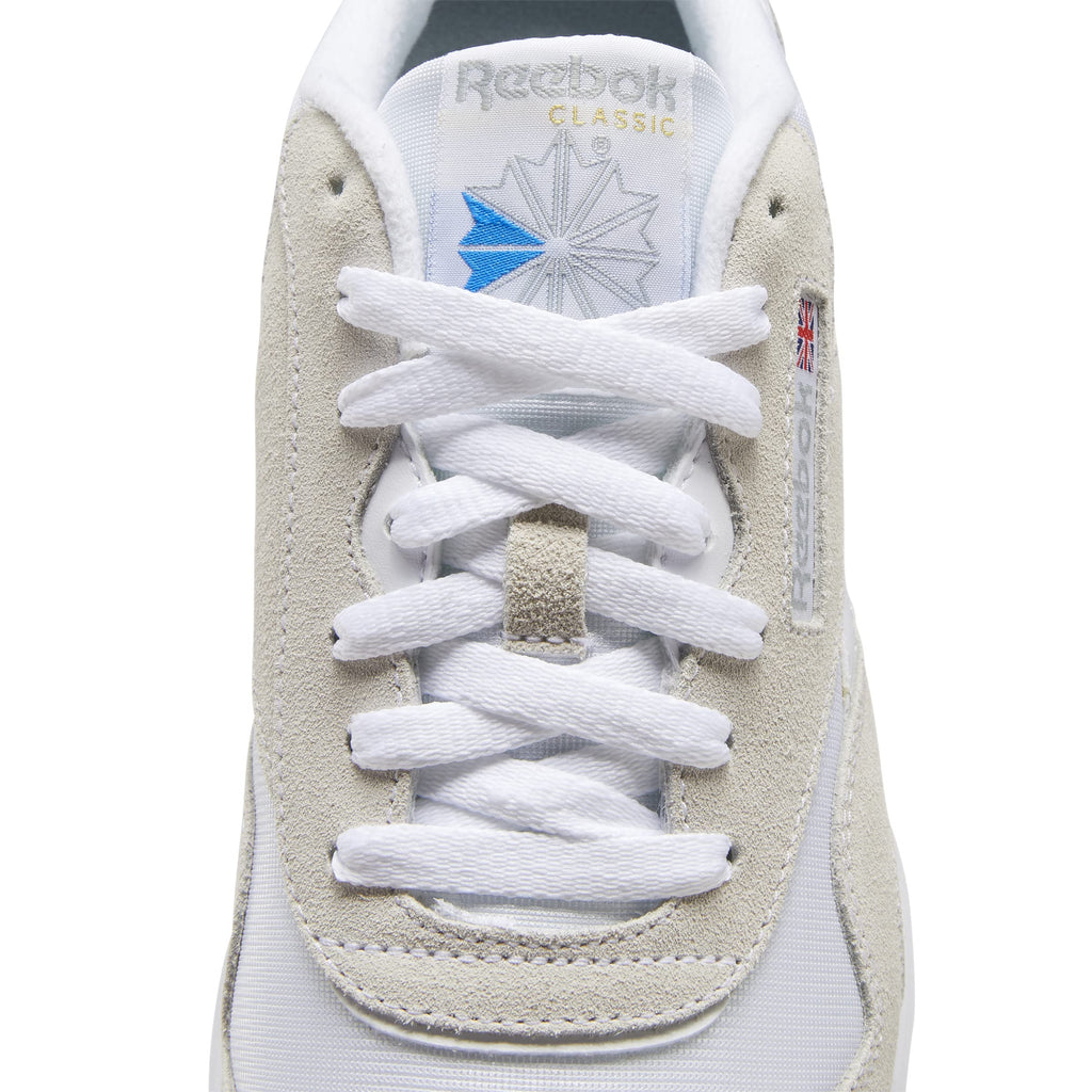 Reebok Men's Classic Nylon Sneaker, White/White/LGTGRE, 15