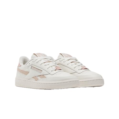Reebok Women's Club C Revenge Sneaker, Chalk/Pink Stucco/Pink Stucco, Women's Size 9